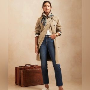 Banana Republic Size 25 Straight Jean Medium Wash Premium Denim